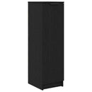Sko skab med hylde Sort eg 29,5 x 35 x 101 cm Konstrueret træ
