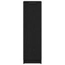 Sko skab med hylde Sort eg 29,5 x 35 x 101 cm Konstrueret træ