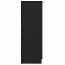Sko skab med hylde Sort eg 29,5 x 35 x 101 cm Konstrueret træ