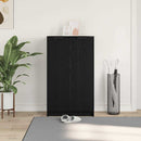 Sko skab med hylde Sort eg 59 x 35 x 100 cm Konstrueret træ
