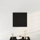 vægskab sort egetræ 60x31x60 cm konstrueret træ