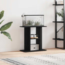 akvariestativ sort egetræ 60x30x60 cm konstrueret træ