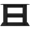 akvariebord 80x35x60 cm konstrueret træ sort egetræsfarve