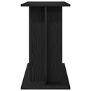 akvariebord 80x35x60 cm konstrueret træ sort egetræsfarve