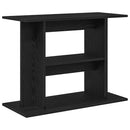 akvariebord 80x35x60 cm konstrueret træ sort egetræsfarve