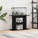 akvariebord 80x35x60 cm konstrueret træ sort egetræsfarve