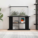akvariestativ sort egetræ 100x40x60 cm konstrueret træ