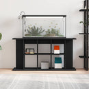 akvariestativ sort egetræ 120x40x60 cm konstrueret træ