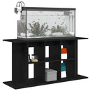 akvariestativ sort egetræ 120x40x60 cm konstrueret træ