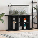 akvariestativ sort egetræ 120x40x60 cm konstrueret træ