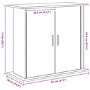 akvariestativ sort egetræ 81x36x73 cm konstrueret træ