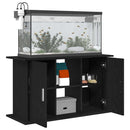 akvariestativ sort egetræ 101x41x58 cm konstrueret træ