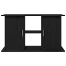 akvariestativ sort egetræ 101x41x58 cm konstrueret træ