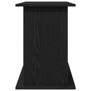 akvariestativ sort egetræ 101x41x58 cm konstrueret træ