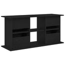 akvariebord 121x41x58 cm konstrueret træ sort egetræsfarve