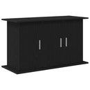 akvariestativ sort egetræ 101x41x58 cm konstrueret træ