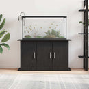 akvariestativ sort egetræ 101x41x58 cm konstrueret træ