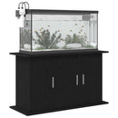 akvariestativ sort egetræ 101x41x58 cm konstrueret træ