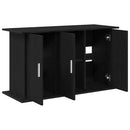 akvariestativ sort egetræ 101x41x58 cm konstrueret træ