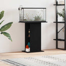 akvariebord 60,5x36x72,5 cm konstrueret træ sort egetræsfarve