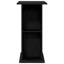 akvariestativ sort egetræ 75x36x72,5 cm konstrueret træ