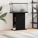 akvariestativ sort egetræ 75x36x72,5 cm konstrueret træ