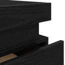 Natskab 2 pcs Sort eg 35 x 39 x 55 cm Konstrueret træ