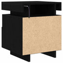 Natskab 2 pcs Sort eg 40 x 39 x 48,5 cm Konstrueret træ