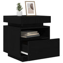 Natskab 2 pcs Sort eg 40 x 39 x 48,5 cm Konstrueret træ