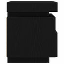 Natskab 2 pcs Sort eg 40 x 39 x 48,5 cm Konstrueret træ