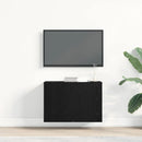 TV-skab sort egetræ 60x30x41 cm konstrueret træ