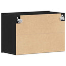 TV-skab sort egetræ 60x30x41 cm konstrueret træ