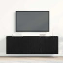 TV-skabe 2 stk. sort eg 120x30x41 cm konstrueret træ