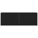 TV-skabe 2 stk. sort eg 120x30x41 cm konstrueret træ