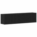 TV-skabe 2 stk. sort eg 160x30x41 cm konstrueret træ