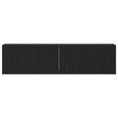 TV-skabe 2 stk. sort eg 160x30x41 cm konstrueret træ