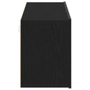 TV-skabe 2 stk. sort eg 160x30x41 cm konstrueret træ