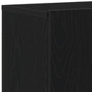 TV-skabe 2 stk. sort eg 160x30x41 cm konstrueret træ