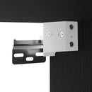 TV-møbelsæt med LED Sort eg 30,5 x 30 x 102 cm Konstrueret træ