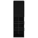 TV-møbelsæt 2 pcs Sort eg 30,5 x 30 x 102 cm Konstrueret træ