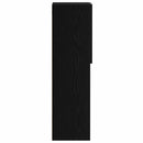 TV-møbelsæt 2 pcs Sort eg 30,5 x 30 x 102 cm Konstrueret træ
