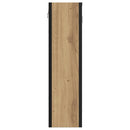 badeværelsesskab + spejl 60x16x60 cm konstrueret træ kunsteg