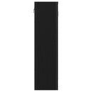 spejlskab til badeværelset sort egetræ 60x16x60 cm konstrueret træ