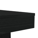 sofabord med LED-lys 90x50x40 cm sort egetræsfarve
