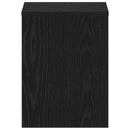 sengeborde 2 stk. 40x30x40 cm konstrueret træ sort egetræsfarve