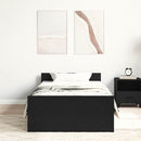 sengeramme 100x200 cm uden madras konstrueret træ sort eg