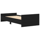 sengeramme 90x190 cm uden madras konstrueret træ sort eg