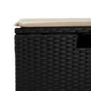 sofasæt til haven 5 dele med hynder polyrattan sort