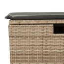 sofasæt til haven 7 dele med hynder polyrattan beige