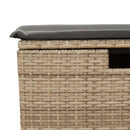 sofasæt til haven 4 dele med hynder polyrattan beige